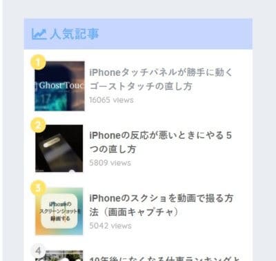 SANGOカスタマイズWordpressPopularPost