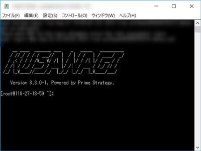 KUSANAGIのコマンド作業