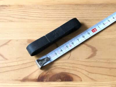バンドワイヤーのサイズ収納時